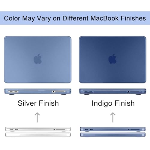 Matte Frosted Compatible with MacBook Neo 13 Inch 2026 (Model A3404 | A18 Pro Chip) | Anti-Crack & Scratch & Fingerprint | 100% Match Official Color Indigo - color: Matte Indigo Clear