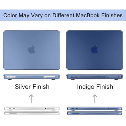 Matte Frosted Compatible with MacBook Neo 13 Inch 2026 (Model A3404 | A18 Pro Chip) | Anti-Crack & Scratch & Fingerprint | 100% Match Official Color Indigo - color: Matte Indigo Clear