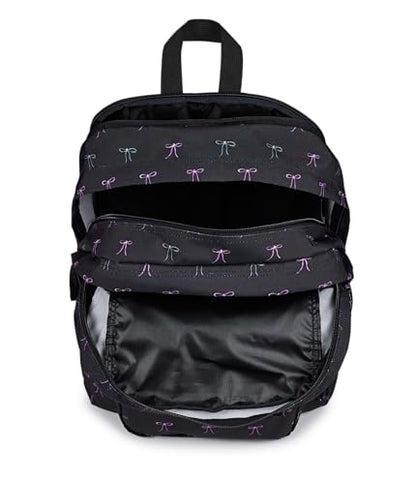 JanSport Laptop Backpack - Computer Bag with 2 Compartments, Ergonomic Shoulder Straps, 15” Laptop Sleeve, Haul Handle - Bad Bows - color: Bad Bows