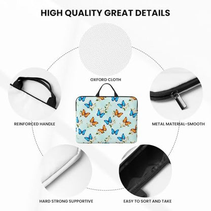 Laptop Case 14 Inch, Soft Shockproof Laptop Sleeve with Handle, Protective Bag - color: Pattern (658)