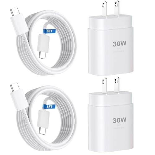Phone 17 16 15 Charger Fast Charging,30W USB C Phone 17 16 15 Pro Max Charger Block & 8FT Long Type C Cable Cord for i.Phone 17/Air/17 Pro/17 Pro Max/16/16 Pro/16 Pro Max/15/15 Pro Max,White - color: White, size: 8Ft