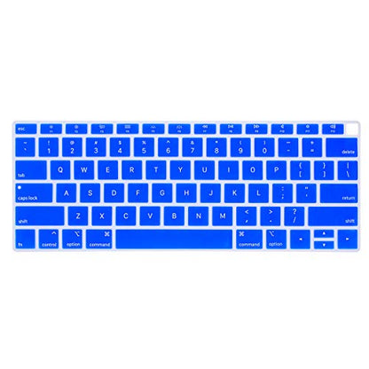 Se7enline for MacBook Air Keyboard Cover 13 inch 2018-2023 A1932 | Silicone Waterproof Dustproof Durable Washable Laptop Accessories US Layout 2023 2022 2021 2020 2019 2018,Deep Blue - color: Deep Blue