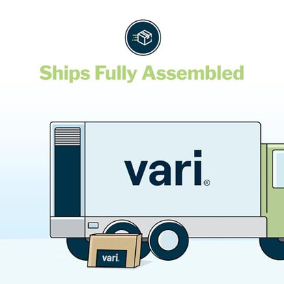 Vari Varidesk Pro Plus 36 Standing Desk Converter for Home Office – 11 Height Settings + Spring-Loader Lift, 2 Tier Design with Keyboard Tray, Fits Tables 26.5" Deep – Fully Assembled (Espresso) - color: Espresso