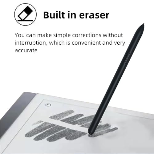 EMR Stylus Compatible with Remarkable 2,Stylus Pen with Eraser, 4096 Pressure Levels, Palm Rejection, Tilt Support with 5 Replacement Pen Tips