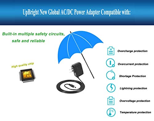 UpBright 12V 1A AC/DC Adapter Compatible with LG BP135 BPM55 BP255 BPM25 BP325 BP350 BP155 BP300 BP250 BP450 BP145 BP125 P DP372D DP373D DP375TV DP375R DP-1300T DVD WA-12M12FU WA-12M12FG Power Supply