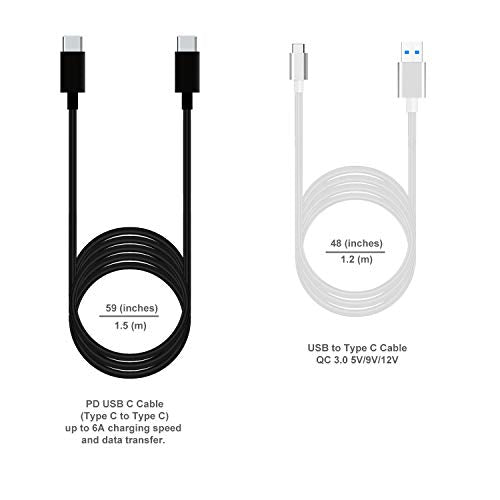 BatPower High Power Delivery 120W USB-C Laptop Car Charger Compatible with Surface Book Laptop 4 3 Pro 10 9 8 X 7 HP Razer Dell USB-C Laptop Vehicle Charger DC 12v-24v Auto Charger - color: Black