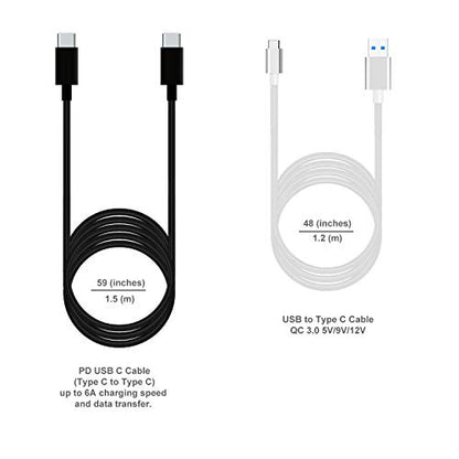 BatPower High Power Delivery 120W USB-C Laptop Car Charger Compatible with Surface Book Laptop 4 3 Pro 10 9 8 X 7 HP Razer Dell USB-C Laptop Vehicle Charger DC 12v-24v Auto Charger - color: Black