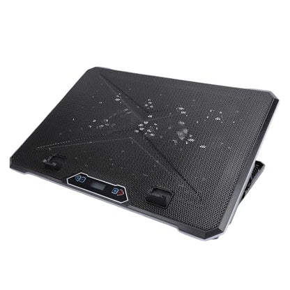JTLB Gaming Laptop Cooling Pad 8 Levels Height Adjustable 2 USB Ports RGB Lights 12-19 Inch Laptop Cooler with 3C Adapter (14 Fans)