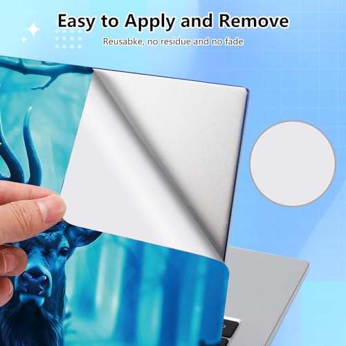Universal Laptop Skin Sticker Decal for 11.6”12" 13" 13.3" 14" 15" 15.4" 15.6" Reusable Waterproof Scratch-Scratch Resistant Protective Vinyl Laptop Notebook Skin Stickers - Blue Forest Deer - color: Blue Forest Deer