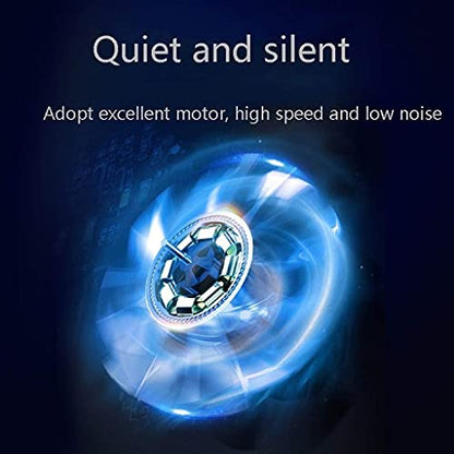 Notebook Cooler Laptop Cooling Pad 12-17.2 Inch Gaming Laptop Cooler Cooling Pad 6 Fans and 2 USB, 2400 RPM Strong Wind Designed for Gamers and Office Gaming Cooling Pad (Color : Black)