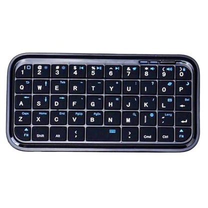 ciciglow Small Keyboard, Bluetooth Wired Dual Mode Compact Portable Rechargeable Silent Keys, with 300mAh Battery, for Laptop Tablet Phone Desktop (Backlit Black)