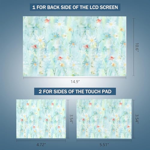 11.6 13 13.3 14 15 15.6 inches Netbook Laptop Skin Sticker Decal Reusable Protector Cover Case for Laptop Notebook chromebook Green W-NEK-52 - color: W-NEK-52