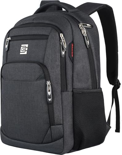 17 Inch Laptop Backpack, Business Anti Theft Slim College Backpack | Water Resistant Durable Computer Bag Gift for Women & Men Fits 15.6 Inch Laptop and Notebook - Black - color: Black, size: 17 Inch, style: Laptop Backpack, Business Anti Theft Slim Durab