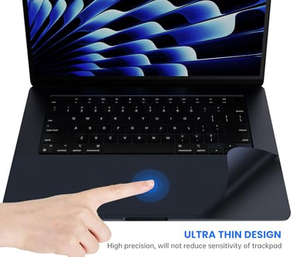 Palm Rest Cover Compatible with 2026 2025 2024 MacBook Air 15" M5 M4 M3 A3448 A3241 A3114 Trackpad Protector Skin for Apple MacBook Air 15.3 Inch M5 M4 M3 Touchpad Cover Protector (Midnight Blue) - size: 2024+ MacBook Air 15.3" M4 M3(Midnight)