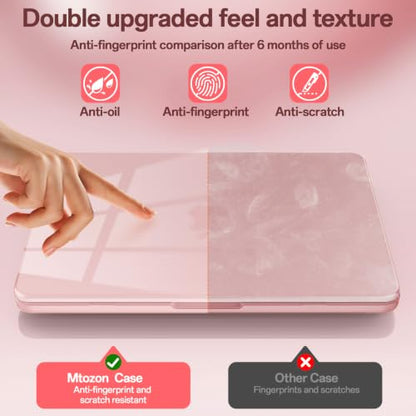 Case Compatible with MacBook Neo 13 inch 2026 (Model A3404), Scratch Resistant Protective Hard Shell Cover, Crystal Blush - color: Crystal Blush
