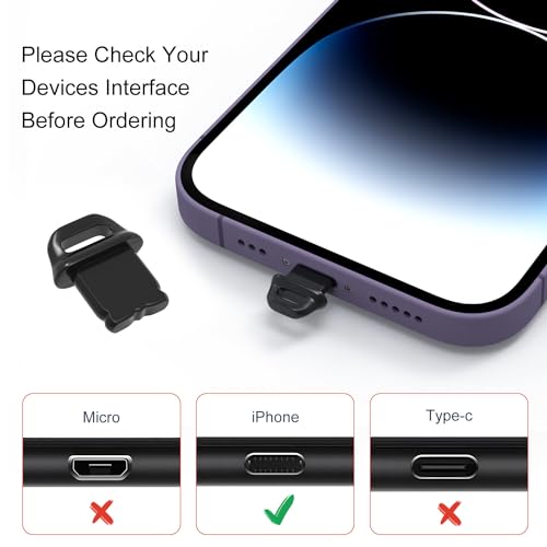 15PCS Anti Dust Plug Kit Compatible with iPhone 14, 14 Pro,14 Pro Max,14 Plus,13,13 Pro,13 Pro Max,13 Mini,12,12 Pro,12 Pro Max,12 Mini,11,11 Pro,11 Pro Max,XS,XR,X,8,7,6 - iPhone Port Cleaning Brush - size: For iPhone 14 to 6 Series