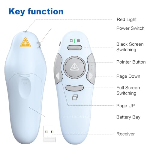 QUI Presenter Remote Bundle | One USB A Blue & One USB A Purple