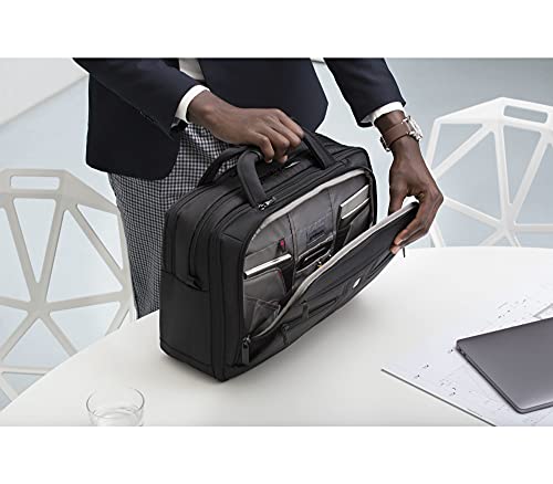 Wenger 606465 BC Star 14'/16' Expandable Laptop Brief, SmartGuard Laptop Protection with a QuickAccess Tablet Pocket in Black (18 litres), Black, BC Star - size: 14 Inch/16 Inch Messenger Bag, style: Bc Star