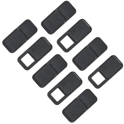 OSALADI Webcam Cover Slider for Privacy Protection 9pcs Metal Oval Shaped and Heat Resistance Compatible with Laptop Tablet and Phone Cameras