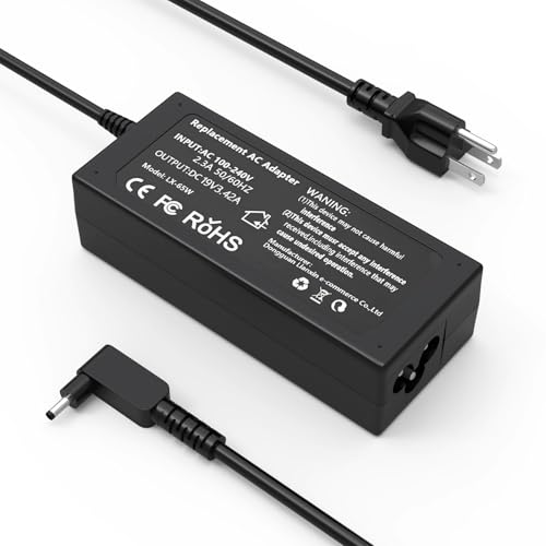 65W Laptop Charger Compatible with Acer Aspire 3 5 Series | for A315-23 A315-24P A315-35 A314-23P A317-53 A315-58 A315-59, for A515-44 A515-45 A515-46 A515-54 A515-55 A515-56,19V 3.42A