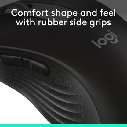 Logitech Signature M650 Wireless Mouse Small to Medium Sized Hands - Black - color: Black