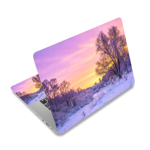 12.1 13 13.3 14 15.4 15.6 Inches Laptop Skin Sticker Decal Universal Vinyl Netbook Sticker Reusable Notebook PC Art Decal Protector Cover, Waterproof & Scratch-Resistant (Sunset Glow) - color: Sunset Glow