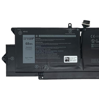 Y7HR3 Laptop Battery 68Wh 5667mAh 6-Cell 11.4V Compatible with Dell Latitude 7310 7410 / Latitude 7410 Chromebook Enterprise Series 35J09 JHT2H 4V5X2 HRGYV WY9MP XMV7T 009YYF