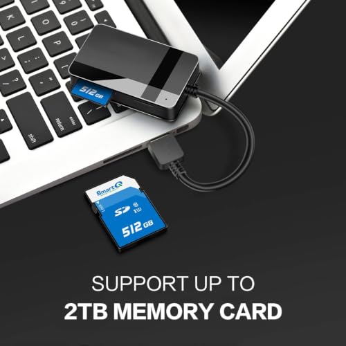 4-in-1 USB 3.0 SD Card Reader - Plug & Play, Compatible with Apple & Windows, Supports SD, Micro SD, MS, CF Cards - USB A Port