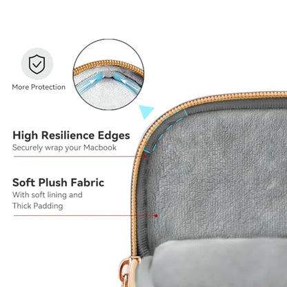 Laptop Case Bag Women Men Computer Sleeve Compatible with MacBook/Dell/HP/Acer/ASUS, Waterproof Shoulder Carrying Briefcase, Grey, 14-14.5 Inch - color: Heather Grey, size: 14 Inch