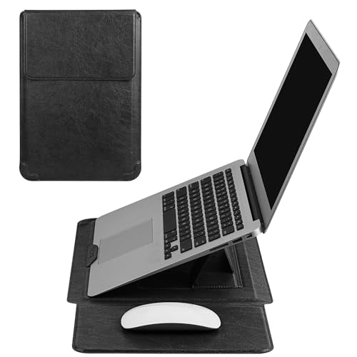 HoYiXi 13.3 Inch Laptop Sleeve Case with Stand - Compatible with MacBook Neo 2026/MacBook Air/Pro 13 (M4/M3/M2/M1 2020-2025), Surface Pro 8 2021, iPad Pro 12.9 & 13-13.3" Dell Acer Laptops,Black - color: Black, size: 13-13.3'' laptop