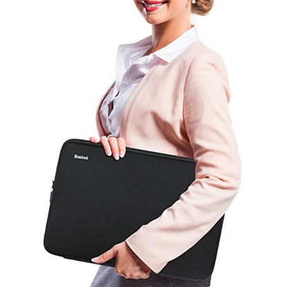 Hsmienk Laptop Case 17 Inch, Durable Shockproof Protective Computer Cover | Laptop Case, Briefcase Carrying Computer Bag Case Compatible with 15.6 Inch HP, ASUS, Lenovo, Acer, Notebook, Computer, Black - color: Black, size: 17 Inch