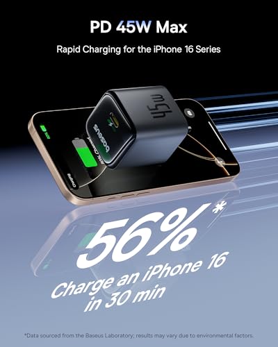 Baseus Laptop Portable Charger & 45W USB C Charger Block 2 Pack