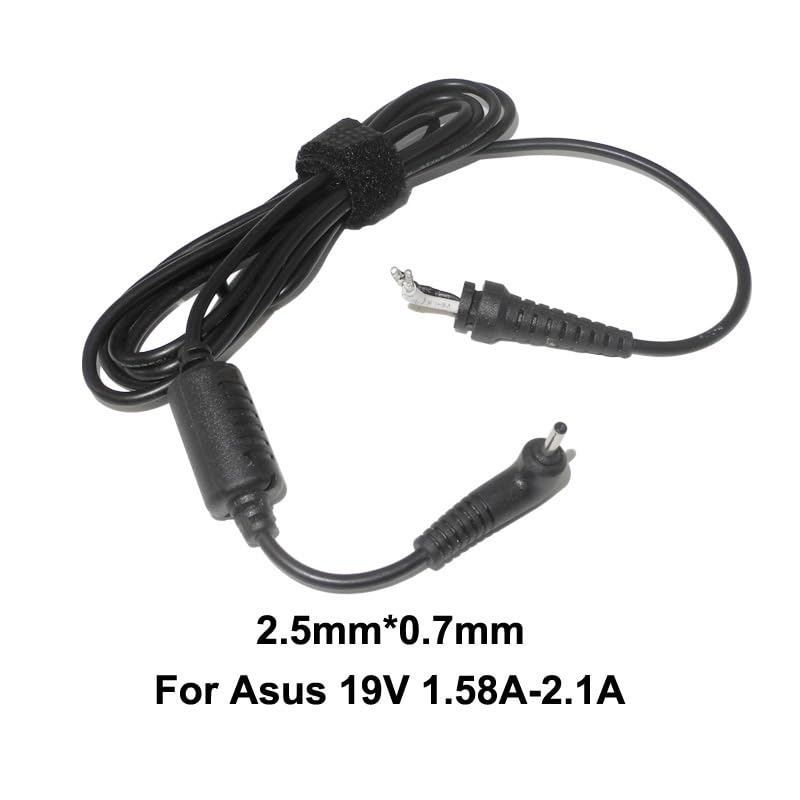 2.5 x 0.7mm Laptop Power Supply, DC Repair Cord, for Samsung Chromebook | Power adapter output cable interface, compatible with Samsung Chromebook ASUS Eee PC power adapter plug size: 2.5mm * 0.7mm - size: 2.5-0.7mm