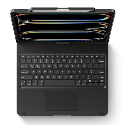 Keyboard Case for iPad Air 13 inch, Pro 13 and Pro 12.9 (6th-3rd Gen) Black | Pekarejue 360 Rotatable, Trackpad, Backlit, Pencil Holder, Fit iPad Air 13 M4 M3 M2, M5 M4 Pro 13"/12.9" (6th 5th 4th 3rd ) - color: Black, size: iPad Air/iPad Pro (13"/12.9")