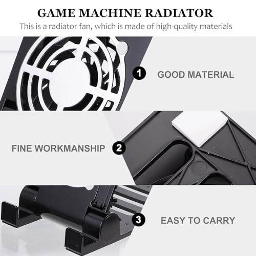 Abaodam Laptop Stand with Cooling Fan Cell Phone Stand with Cooler Stable Cooling Holder with Quiet Fan Computer Blower Cellphone Cooler Holder Game Machine Radiator USB Foldable