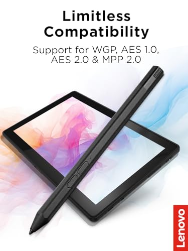 Lenovo Precision Pen 2 (Laptop) – USB-C Charging – Tilt Recognition – Pen is Only Compatible with Certain Devices, Iron Grey - style: Precision Pen 2