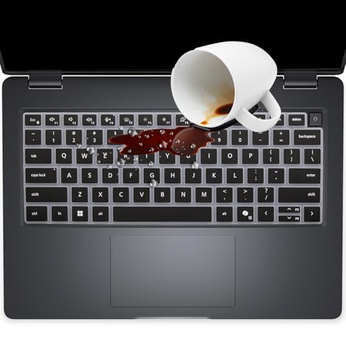 Keyboard Cover for Dell Pro 14 PC14250 PC14255, Dell Pro 14 Plus PB14250 PB14255 & DellPro Max 14 MC14250 14" (NOT FIT DellPro 14/Pro Max 14 Premium, Pro 3/5/7, Pro Education/Rugged/Essential 14) - color: Black