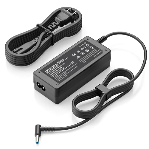 45W Laptop Charger Smart Blue Tip for HP Pavilion Envy EliteBook | Power Adapter For HP Pavilion x360 13 14 15 11,Zbook G5 15 15u G3 14u G4 Notebook 15, Stream 11 14 13,Envy,EliteBook 840 Cord