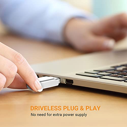 Cubilux USB A to Dual 3.5mm Headphone Splitter with DAC - USB to Double Stereo Audio Adapter - Compatible with Lenovo HP Dell Asus Computer Laptop PC