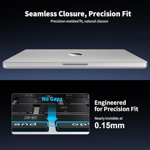 Soonjet Ultra Thin Keyboard Cover for 2025-2021 M5/M4/M3/M2/M1 Pro/Max MacBook Pro 14/16, M5-M2 MacBook Air 13/15, MacBook Neo, Premium TPU Keyboard Protector - Clear - color: Clear