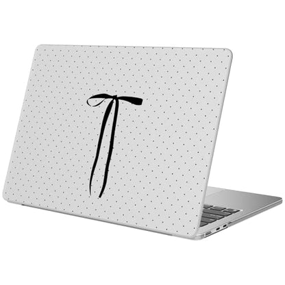 Compatible with MacBook Neo 13 inch Case 2026 Cute Bow Polka Dot | Release Model A3404 with A18 Pro Chip | Protective Hard Shell Matte Cover for MacBook Neo 13'' - color: Black Bow D, size: MacBook Neo 13 inch