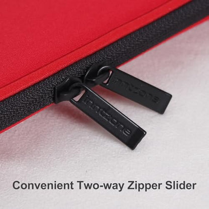 Laptop Sleeve 16 Inch Foldable Slim Case Lightweight Bag Notebook Computer Carrying Flip Cover (Red) - color: Red, size: 16 Inch
