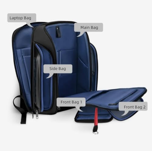 Business Travel Backpack, fit 15.6 Inch Laptop Backpack with USB Port, Waterproof Durable Backpackfor Men Women, Multi-Purpose Black