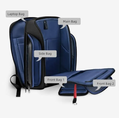 Business Travel Backpack, fit 15.6 Inch Laptop Backpack with USB Port, Waterproof Durable Backpackfor Men Women, Multi-Purpose Black