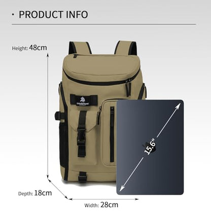 Kalesi Gym Duffle Bag Backpack 4-Way Waterproof with Shoes Compartment for travel Sport Hiking laptop - color: 02-wood Color