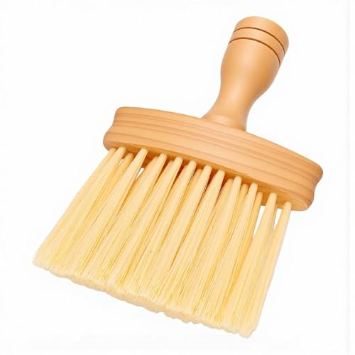 LICAEVEY Keyboard Cleaning Brush, Wooden Instrument Dusting Brush with 2 Microfiber Cleaning Cloth, for Keyboards Pianos Guitar Ukuleles