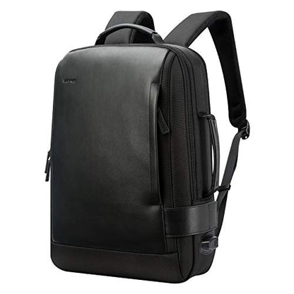 BOPai Business Smart 15.6 Inch Laptop Backpack Convertible Expandable Anti-Theft USB Charging Multi-Functional Travel Professional Work Office Men Commuter Large Black With Bottle Holder Waterproof
