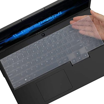 Keyboard Cover Skin for Lenovo Legion 5 5i 5p 5pi 7 7i Gen 9/8/7/6 15.6" 16" 17.3", Legion Pro 5 5i 7 7i 16" Gen 9/8/7/6, Legion Slim 5 5i 7 7i 15.6 16 Gen 9/8, LQQ 15.6" 16" Gen 9/8, US Layout - color: Clear