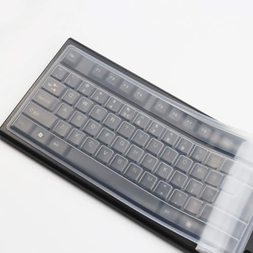 2 Pack Universal Keyboard Cover for Standard Size PC Computer Desktop Keyboards, Clear Waterproof Anti-Dust Silicone Keyboard Protector Cover Skin (Size: 17.52" x 5.51")