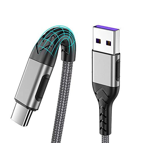 USB C Cable, Upgarded 2Pack 10ft Fast USB Type C Charging Cable for Android/Phone/Pad/Laptop, Type C Charger Braided USB Cable Compatible withi Phone 17/16/15/Pro/Plus/Max/Sam.Sung-Silver - color: Silver, size: 10ft